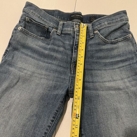 Lucky Brand Ava Skinny Jeans Women's 10/28R Medium Blue Stretch Denim Mid Rise - Picture 6 of 11